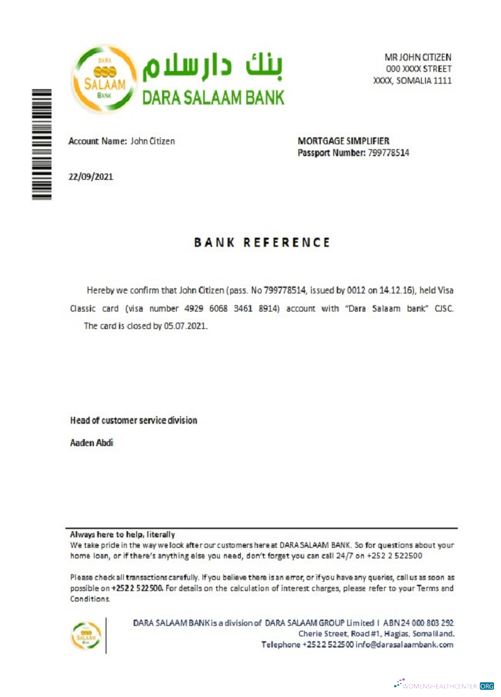Download Somalia Dara Salaam bank closure reference Photoshop template